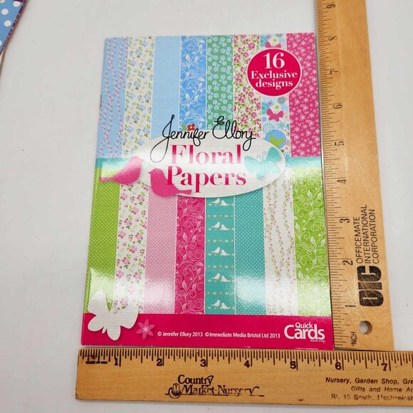 3 x Floral Paper Packs Quick Cards Lilly Bimble Jennifer Ellory Cardmaking UK - Picture 5 of 6